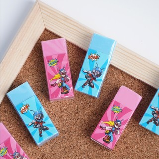 Combo 3 chiếc gôm tẩy bút chì 2B MONDEZ, gôm tẩy siêu nhân sạch ít vụn không mòn giấy an toàn cho học sinh M20004