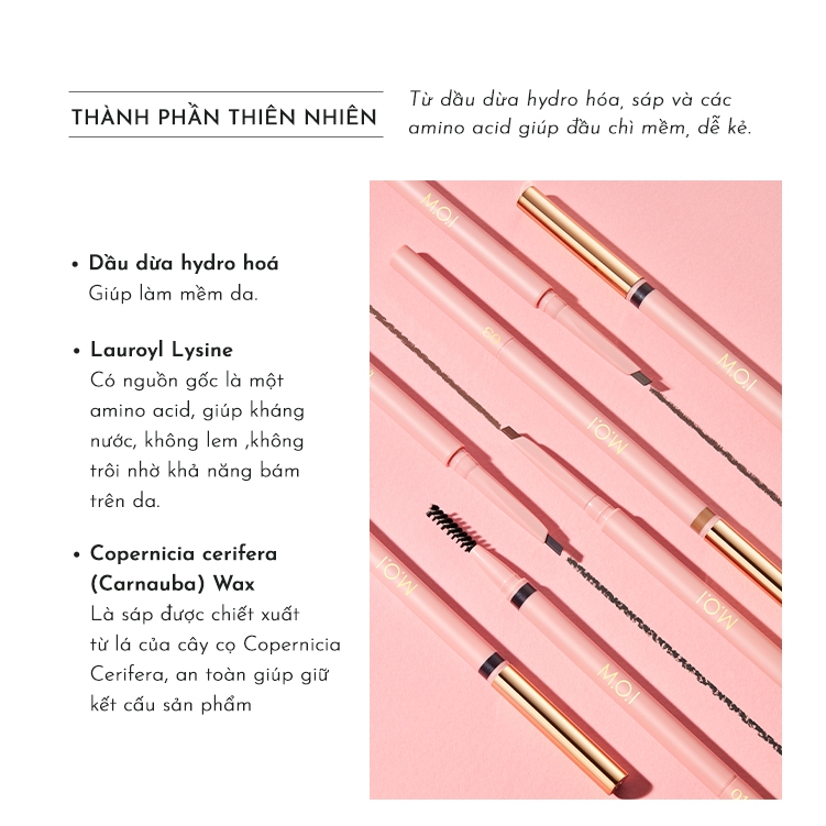 Ảnh Chì kẻ mày MOI Perfect Shape Eyebrow Pencil 3