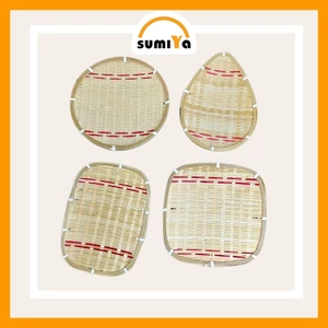 Mẹt tre hoa văn SUMIYA dùng làm khay để thức ăn, trang trí, decor