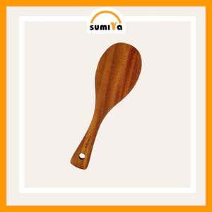 Vá, vá cơm gỗ, vá múc cơm gỗ xà cừ, đồ dùng nhà bếp, được làm từ gỗ xà cừ nguyên khối - Sumiya