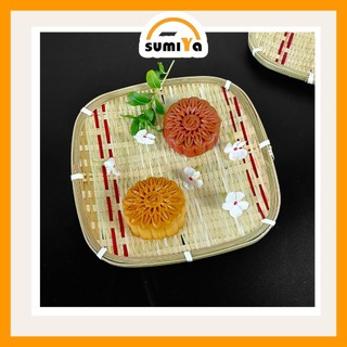 Mẹt tre hoa văn SUMIYA dùng làm khay để thức ăn, trang trí, decor