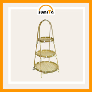 Mẹt tre tầng SUMIYA dùng để trái cây, bánh kẹo, decor, trang trí