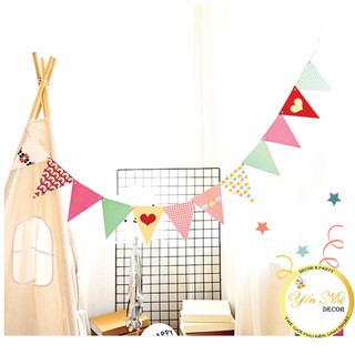 Dây cờ tam giác trang trí sinh nhật ,dây treo ngộ nghĩnh , dây cờ trang trí Yến Nhi Shop