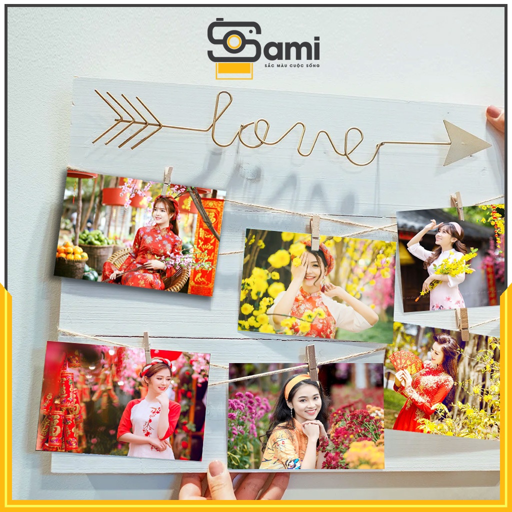 In ảnh theo yêu cầu combo 3 ảnh 5x7, 6x9 miễn phí ép plastic, tráng gương siêu dày 300gsm SAMI