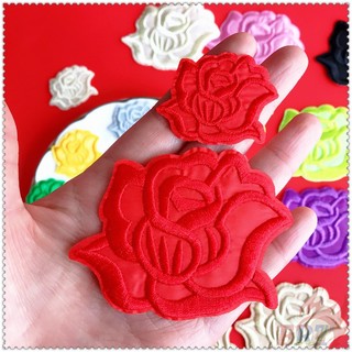 Sticker Ủi Thêu Hình Hoa Hồng Nhiều Màu Sắc Size M
