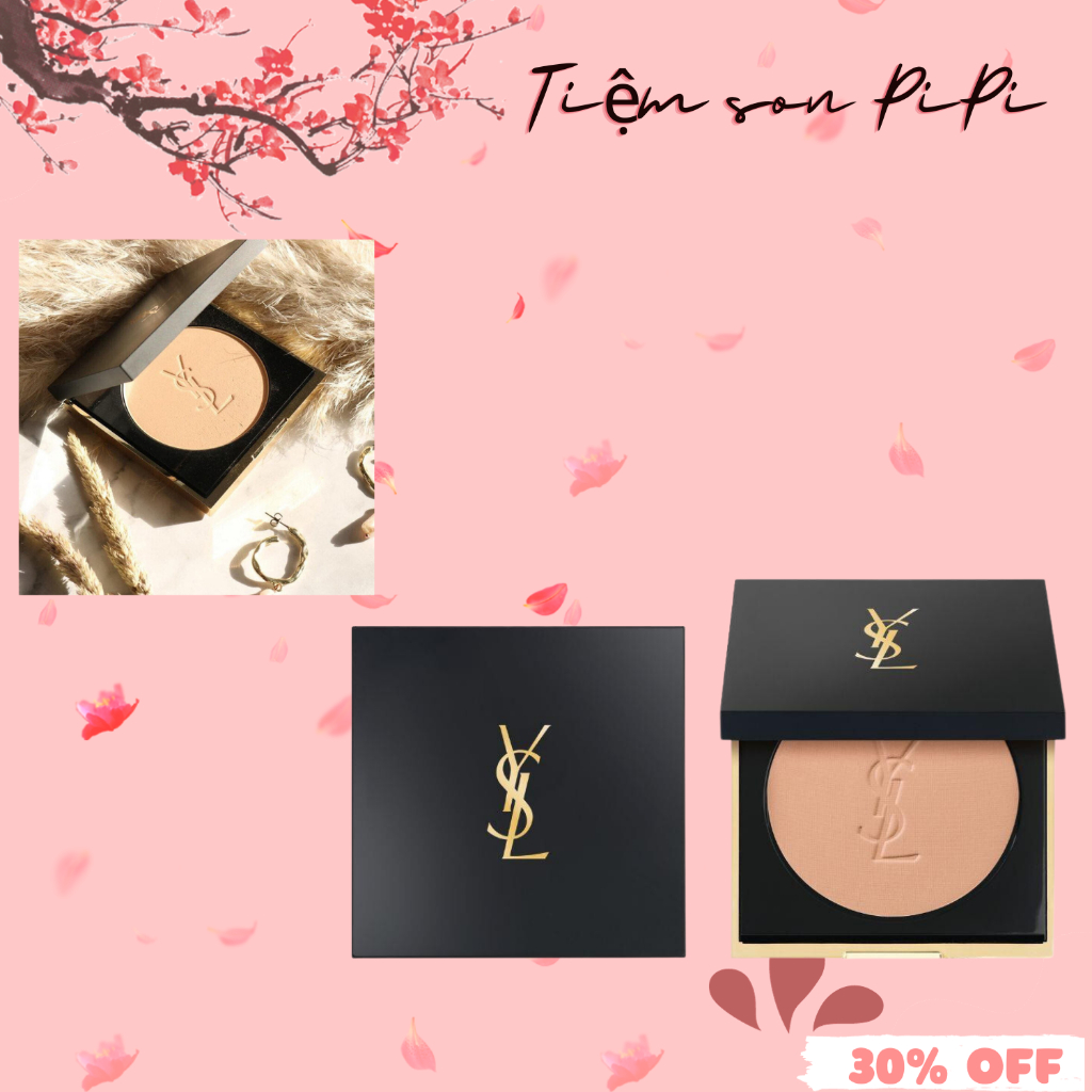 Phấn phủ Nén YSL Encre de Peau All Hours Setting Powder Poudre Cho Lớp ...