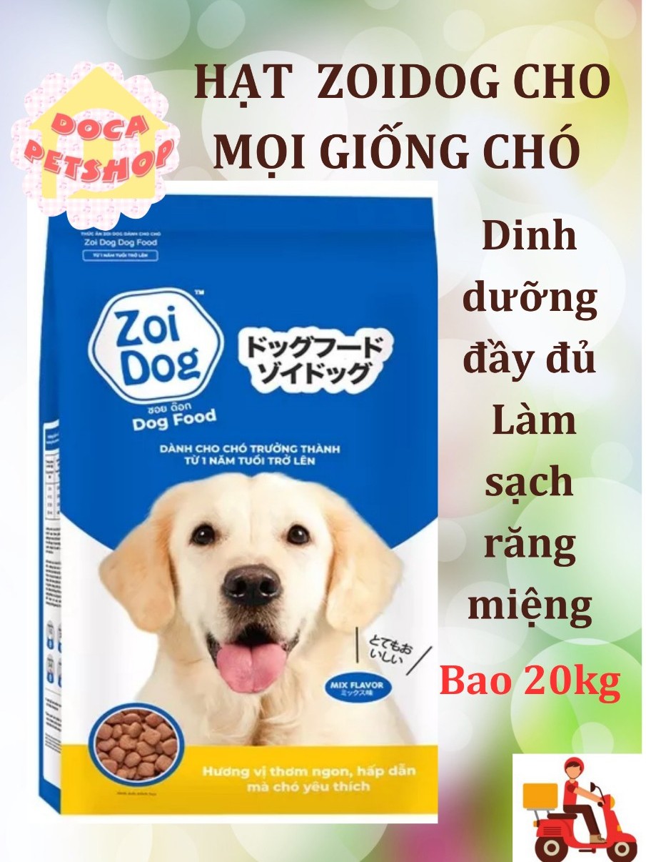 [Siêu rẻ] Thức ăn cho chó trưởng thành trên 12 tháng tuổi hạt Zoidog ...