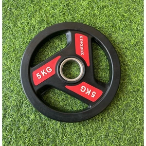 Tạ đĩa, tạ bánh gang bọc cao su phi 50mm KINGBOX - 5kg/ bánh