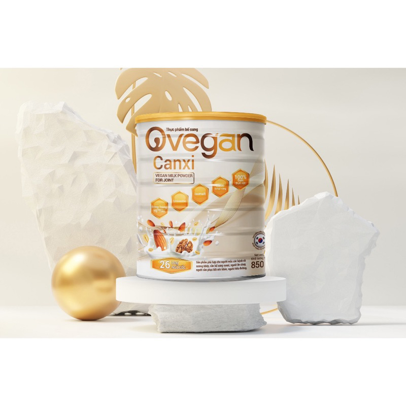 Sữa Ovegan canxi - Tốt cho xương khớp hộp 850gram date mới
