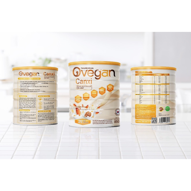 Sữa Ovegan canxi - Tốt cho xương khớp hộp 850gram date mới