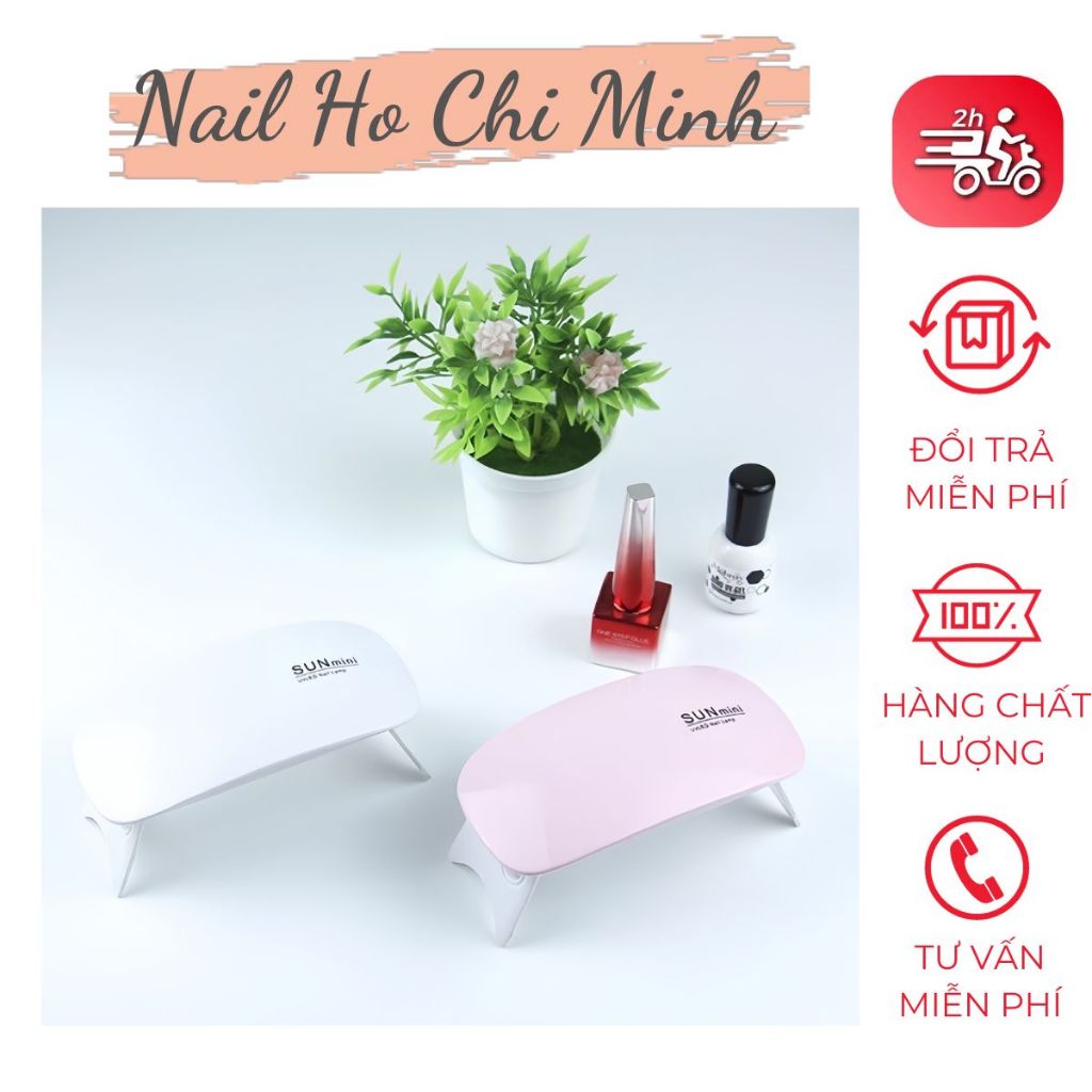 [GIÁ RẺ] Máy hơ móng SUN mini loại cao cấp,6 bóng, có công tắc, 2 chế độ hẹn giờ 60s -120s,công suất lớn, nhanh khô