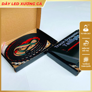 Đen led xương cá nhiều chế độ dùng chung điện 12v và 24v