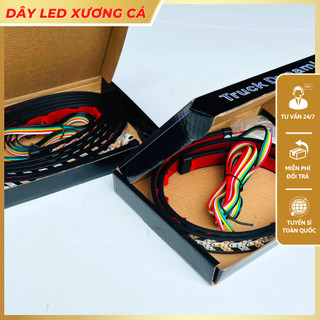 Đen led xương cá nhiều chế độ dùng chung điện 12v và 24v
