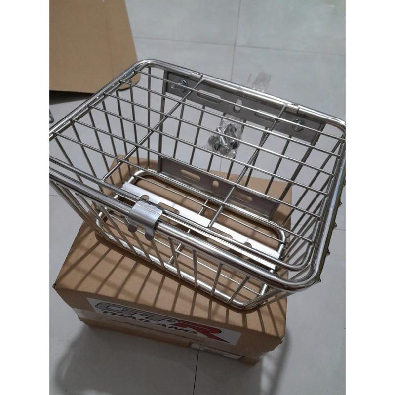 RỔ INOX ĐA NĂNG DÙNG CHO CÁC DÒNG XE MÁY (Dài 26cm / Ngang 20cm / Cao ...