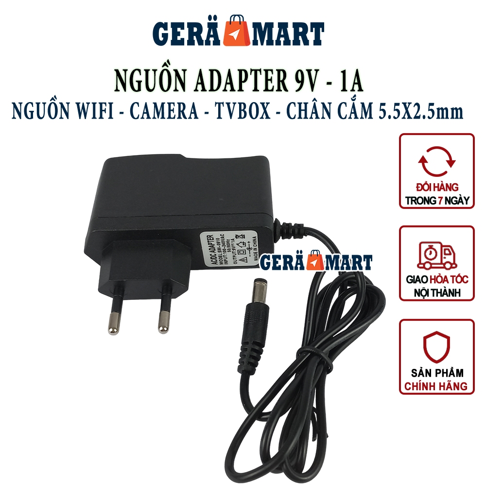 Nguồn Adapter 9V-1A cho Router Wifi, Modem, Camera, TVBox - Sạc nguồn ...