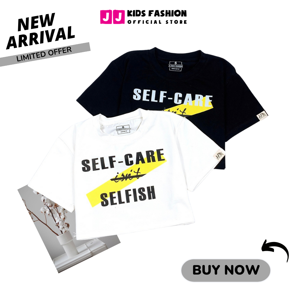Áo Thun Ngắn Tay Crop top Bé Gái In Hình Năng Động, Cổ Tròn – Quần Áo Trẻ Em | JJ Kids Fashion