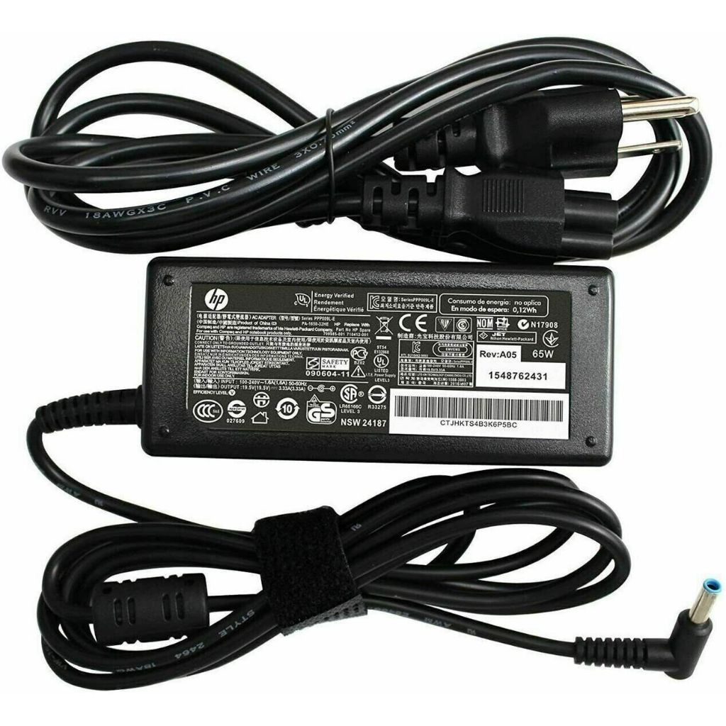 Sạc HP chân kim nhỏ xanh 19.5v 3.33a 90W Pavilion Chromebook Stream Spectre Zin NEW 100%