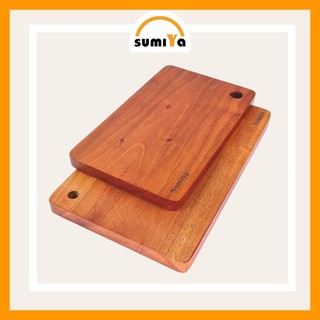 Thớt gỗ kháng khuẩn, thớt gỗ xà cừ nguyên khối chống mối mọt không lên mùn - Sumiya