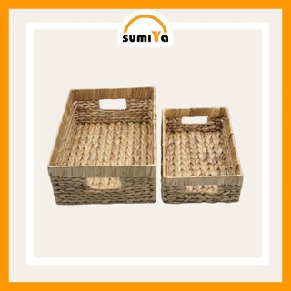 Sọt lục bình, khay lục bình đa năng dùng để trang trí nội thất, để quần áo, để đồ chơi