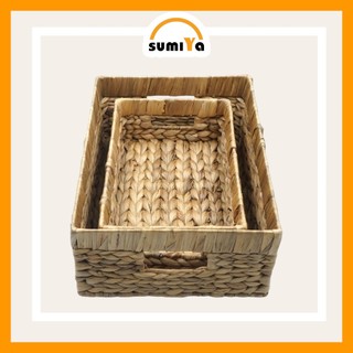 Sọt lục bình, khay lục bình đa năng dùng để trang trí nội thất, để quần áo, để đồ chơi