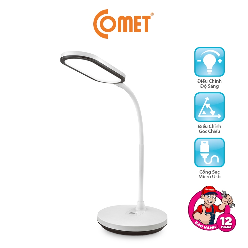 Ảnh Đèn Học LED Comet CT175 5W Để Bàn Làm Việc, Đọc Sách,Chống Cận Thị 3 Màu Ánh Sáng,Cảm Ứng Thông 1