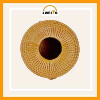 Hộp khăn giấy mây xiên tròn SUMIYA dùng để khăn giấy, decor, trang trí, sản phẩm tự nhiên