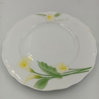 Đĩa Sứ  Hoa Vàng  Hàng Nhập Khẩu Cao Cấp