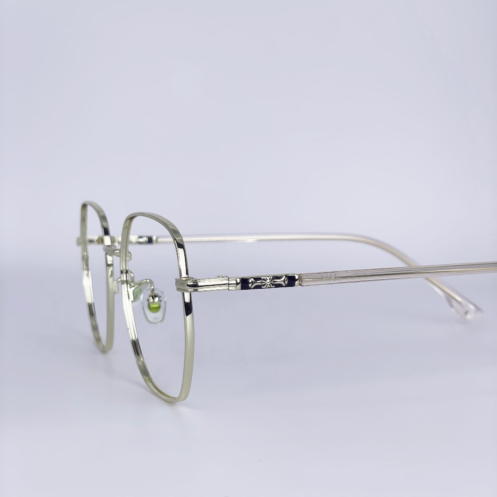 Gọng kính cận nam nữ thời trang LemonEyewear chất liệu kim loại mắt to LE66012