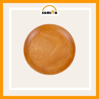 Khay gỗ hình tròn, khay gỗ dùng để trà bánh, decor hoặc làm phụ kiện chụp ảnh