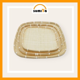 Mẹt tre hình vuông, mẹt tre trang trí, decor
