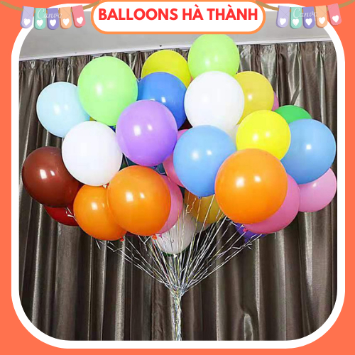 Set 50,100 bóng bay cao su bong bóng trang trí sinh nhật sự kiện tiệc cưới.