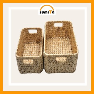 Khay lục bình, khay lục bình đa năng hình chữ nhật góc tròn dùng để trang trí nội thất, để quần áo, để đồ chơi