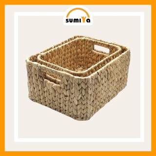 Khay lục bình, khay lục bình đa năng hình chữ nhật góc tròn dùng để trang trí nội thất, để quần áo, để đồ chơi