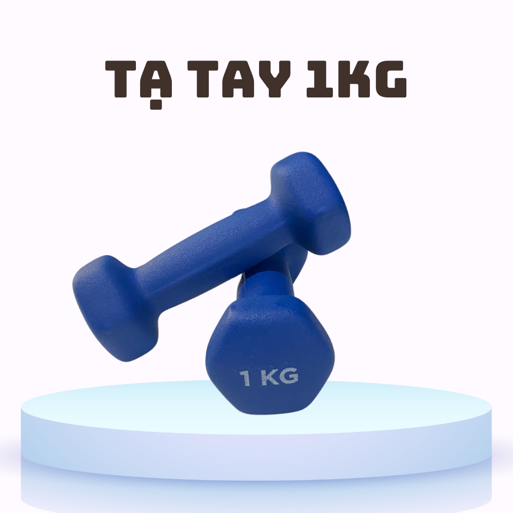 [Hàng Lỗi] [1 Cái] Tạ Tay 3kg - 5kg Lõi Gang Bọc Cao Su Tập Gym Yoga Chống Trơn Trượt, Xước Vỡ Sàn - taloi-3-5kg