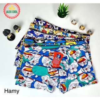 Quần Sịp Đùi Quần Lót Nam Doremon Hoạt Hình Thun Lạnh Full Viền Cao Cấp