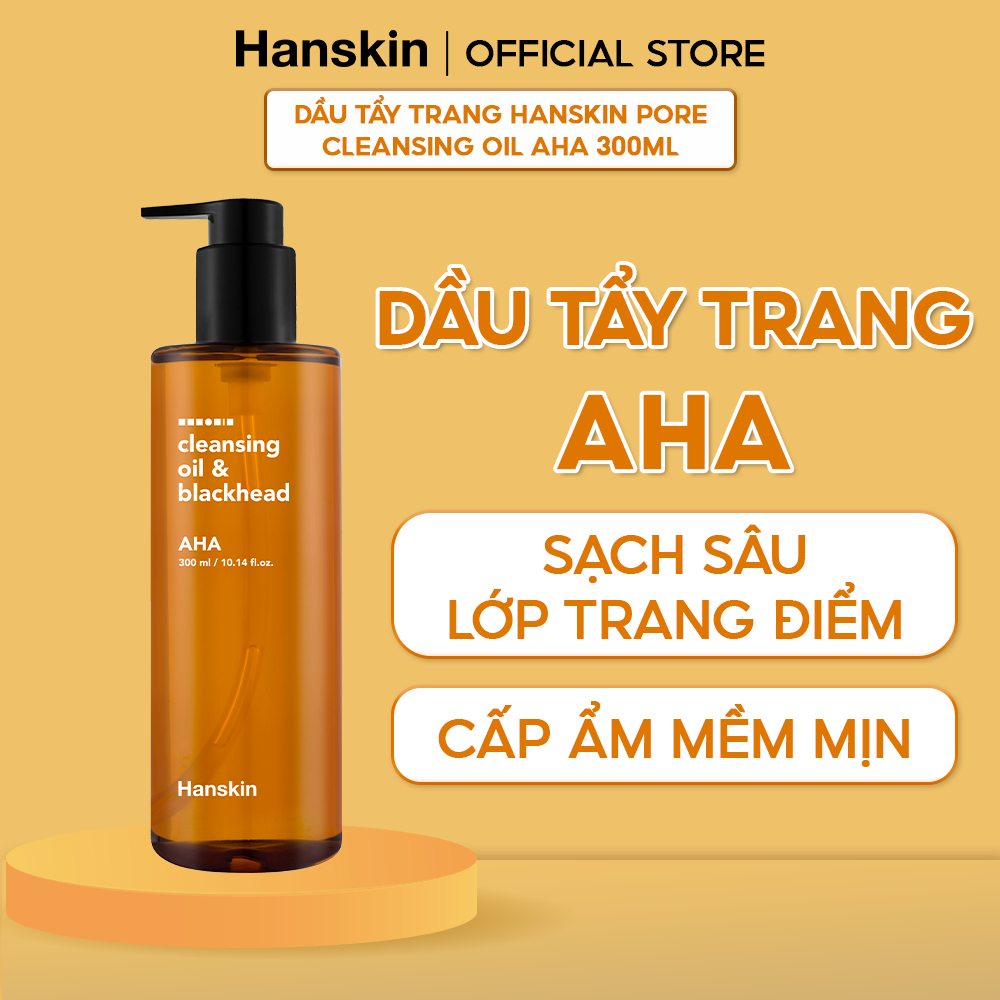 Dầu Tẩy Trang Tẩy Tế Bào Chết HANSKIN PORE CLEANSING OIL AHA 300ml