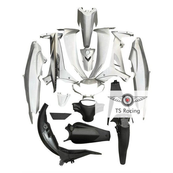 Dàn áo sirius 110 - sirius 50 - màu bạc - tặng team 3 lớp