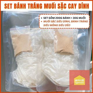 BÁNH TRÁNG PHƠI SƯƠNG MUỐI SẶC, MUỐI BÒ + TOPPING tự chọn - Ăn vặt Ngon Lắc Lư