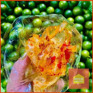 BÁNH TRÁNG PHƠI SƯƠNG MUỐI SẶC, MUỐI BÒ + TOPPING tự chọn - Ăn vặt Ngon Lắc Lư