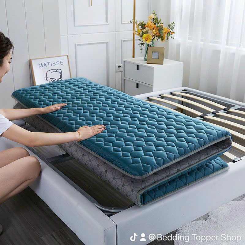 Tấm topper nệm đa năng Ksleep Lõi Bông Tinh Khử Khuẩn Thế Hệ Mới, Nệm ...