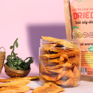 Xoài Sấy Dẻo Đặc Biệt, Ngọt Thanh, Khồng Đường, Tự Nhiên, Thơm Ngon Túi 500g - Dried Mango