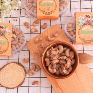 Hạt Điều Bình Phước Xếp Hoa Có Vỏ Chuẩn Hàng Loại 1, Thơm Ngon Giòn Bùi, Giàu Chất Dinh Dưỡng Hộp 200g