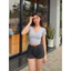 Quần đùi nữ thể thao, quần short Masa chất cotton mềm mại dáng biker thoải mái cho mọi hoạt động LND