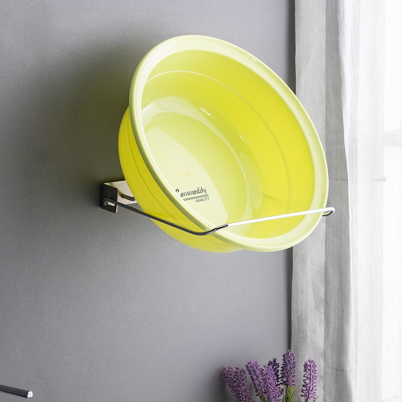 Giá treo thau chậu gắn tường inox 304 có keo dán Hobby home decor GTT