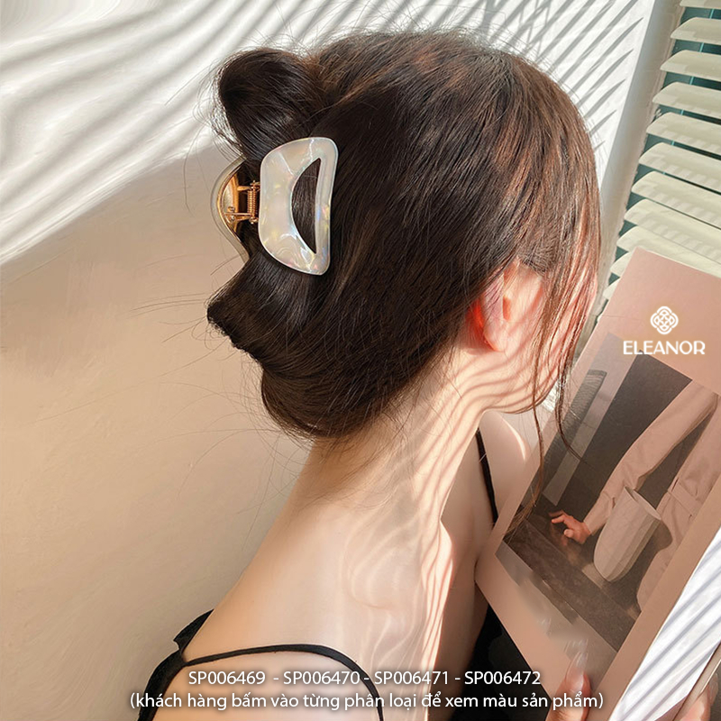 Kẹp tóc nữ càng cua Eleanor Accessories kiểu dáng basic kẹp tóc ngọc trai nhân tạo phụ kiện tóc 6469