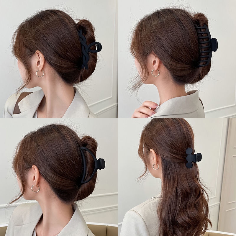 Kẹp Tóc Càng Cua Cỡ Lớn Màu Đen Design By 3B Yuuki Phong Cách Hàn Quốc