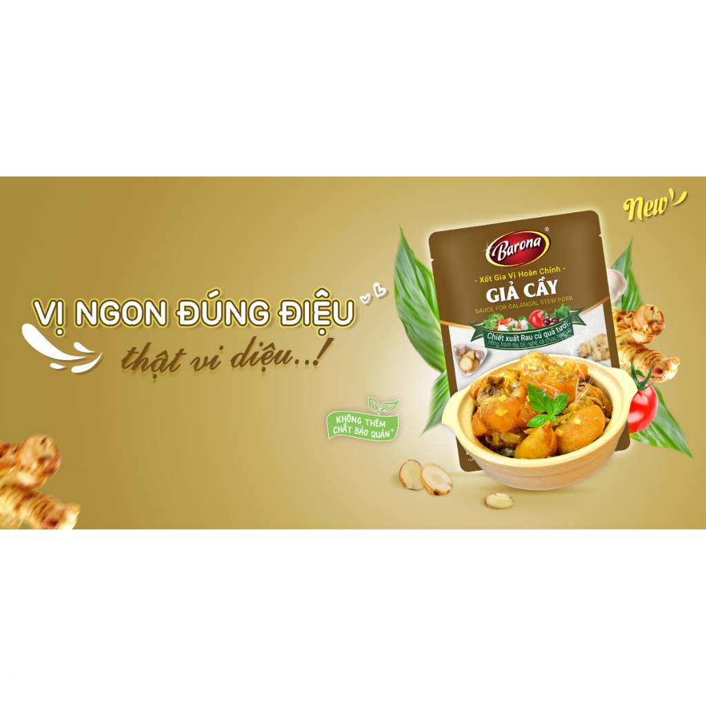 Ảnh Gia vị Giả Cầy Barona 80g ướp ngon chuẩn vị không cần nêm nếm 3