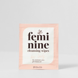 Combo 02 hộp 40 gói khăn ướt phụ khoa vệ sinh vùng kín phụ nữ EcoWipes gói 1 tờ hương hoa