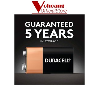 Pin vuông 9V Duracell Alkaline chống chảy dung lượng cao - Hàng chính hãng