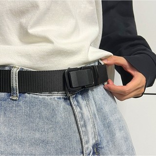 Thắt lưng unisex vải canvas Broobelt dây nịt dù khóa tự động bản dây 3.3cm cho nam nữ siêu bền TL80